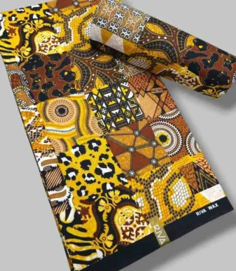 Antiquity Ankara Fabric July 25 Design – Golden Brown