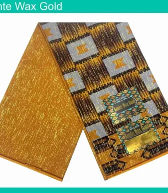 Bronze Kente Wax Gold May 24 Design