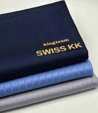 Dark Blue Swiss KK Cotton Voile Atiku Per Yard