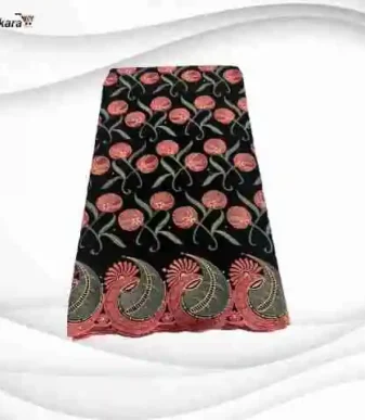 Exclusive Voile Lace Fabric 5 Yards – Dark Salmon