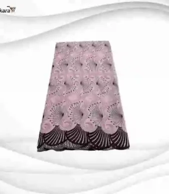 Exclusive Voile Lace Fabric 5 Yards – Pink