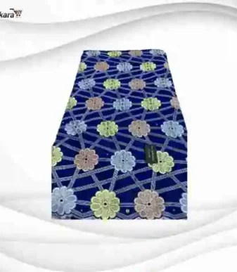 Exclusive Voile Lace Fabric 5 Yards – Royal Blue