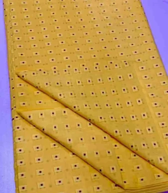 Golden Yellow Cotton Voile Atiku Per Yard