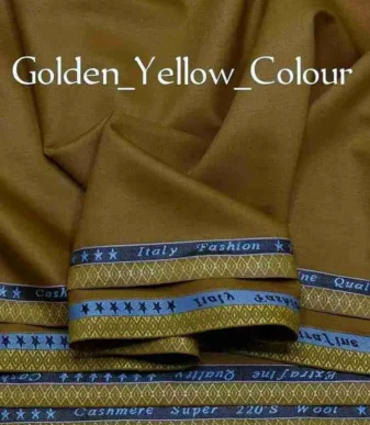 Golden Yellow 7 Star Cashmere Senator Fabric