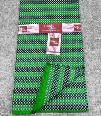 Glitz and Glam Ankara August 25 Design – Stripe Green