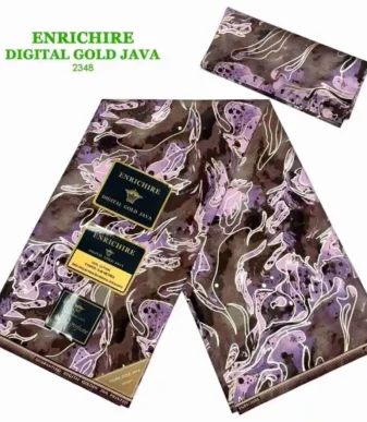 Enrichire Gold Java Ankara Nov 25 Design – Brown & Pink