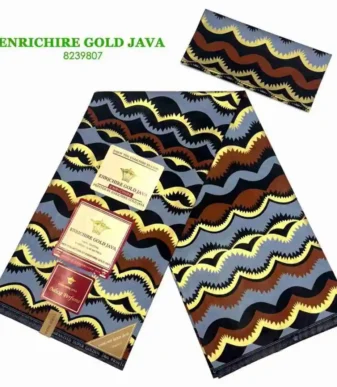 Enrichire Gold Java Ankara Nov 25 Design – Tribal Brown