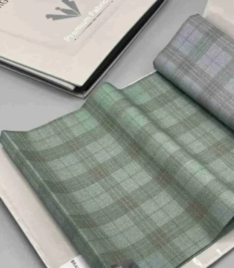 Light Green Georgio Milano Premium Wool Per Yard