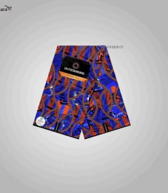 Outstanding Ankara 015200D July 25 Design – Blue-Brown