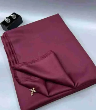 Oxblood Exclusive Plain Cashmere Senator Fabric — Per Yard