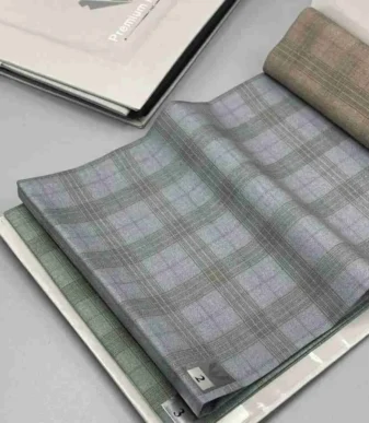 Silver Grey Georgio Milano Wool Per Yard