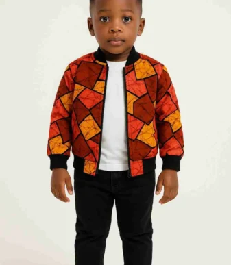 Boys Carrot Bomber Jacket