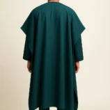 Mens-3-Piece-Agbada-Set-–-Emerald-Green-Back.png