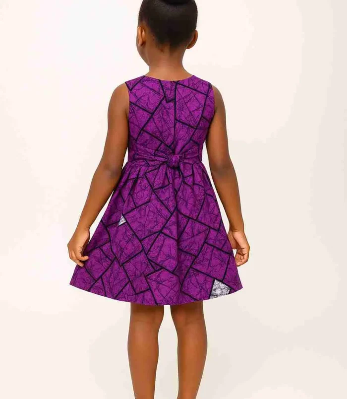 Purple-Geometric-Print-Ankara-Dress-for-Girls-Back.jpg
